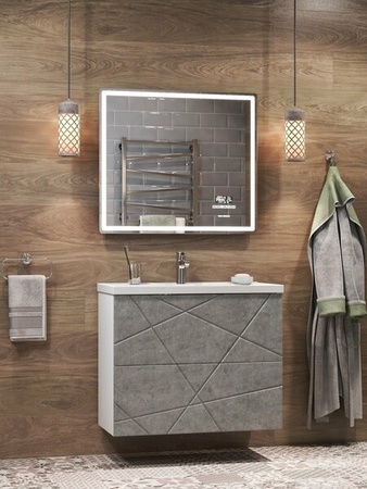 Зеркало с подсветкой (80x70) Vigo Geometry Media z.GEO.80.Media